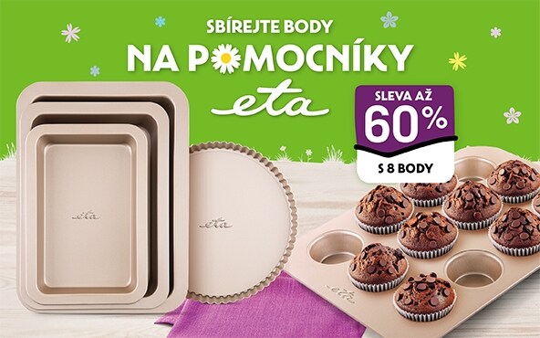 Sbírejte body na produkty ETA v Albertu
