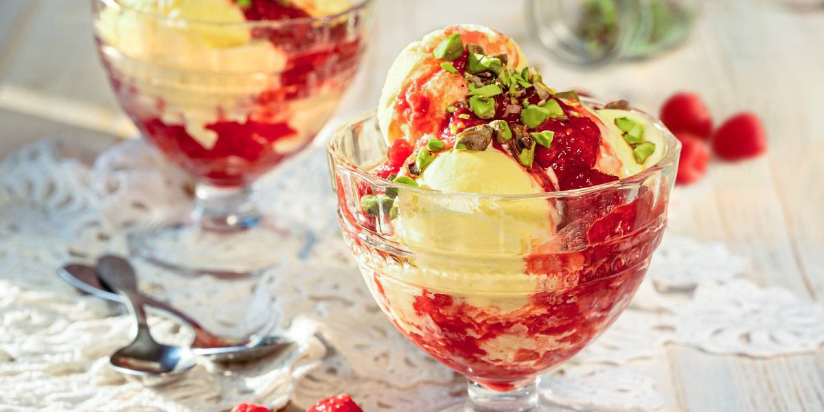 Recepty na malinové poháry