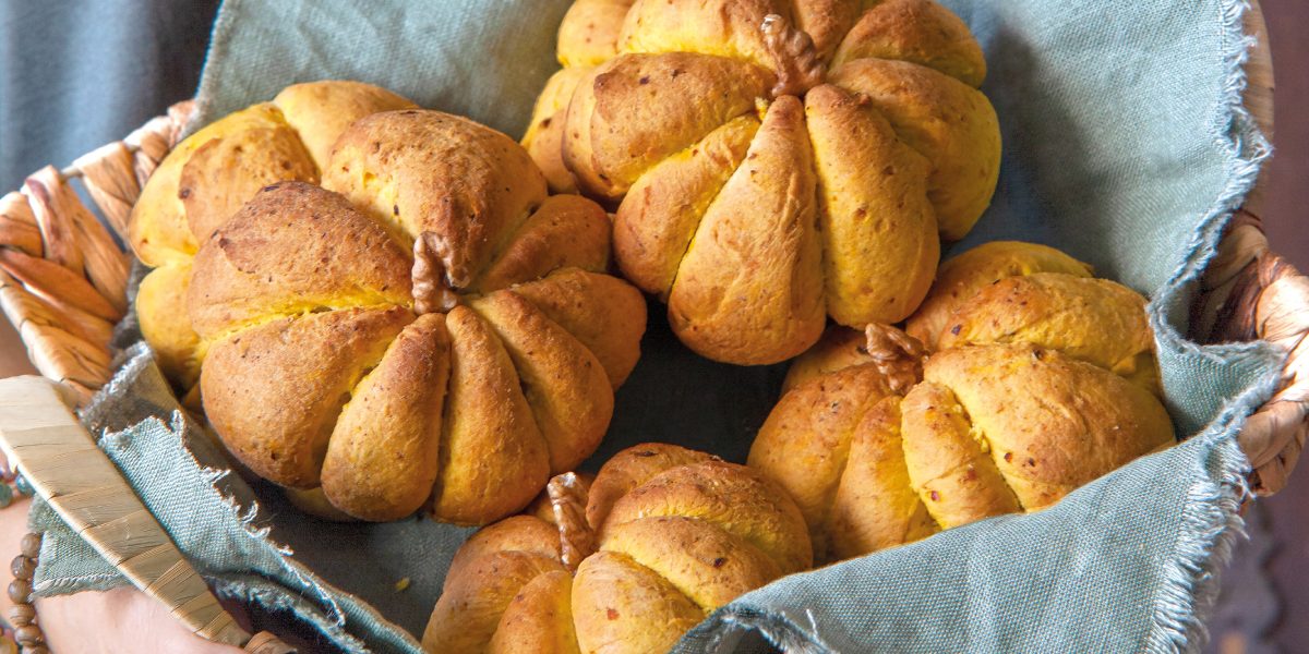 Pečivo ve tvaru dýně