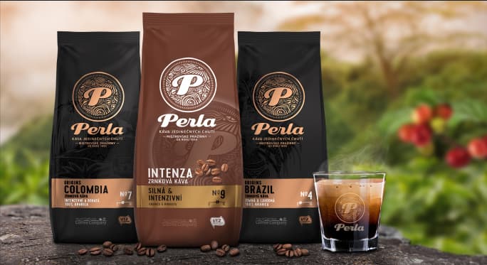 Perla zrnková káva