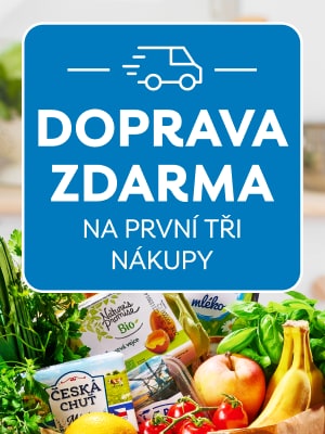 Doprava zdarma na první tři nákupy