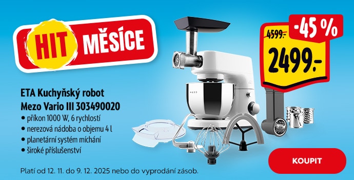 Hit měsíce - ETA Kuchyňský robot Mezo Vario