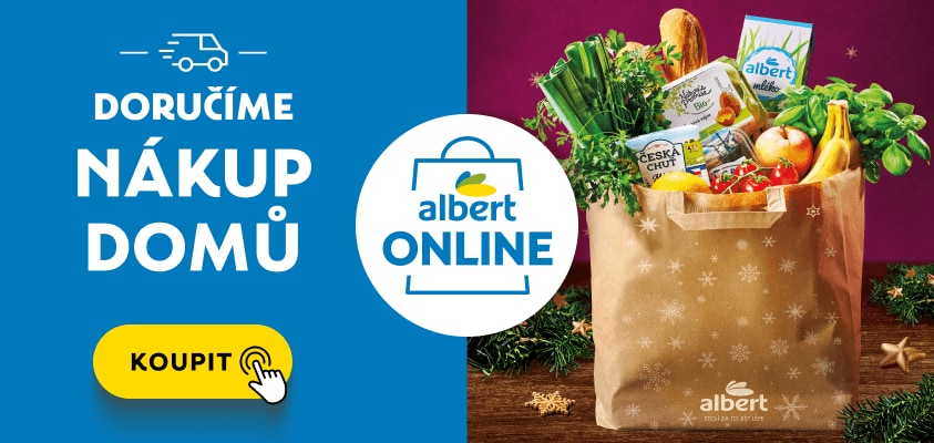 Doručíme nákup domů Albert Online