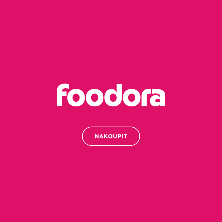Foodora logo s tlačítkem nakoupit