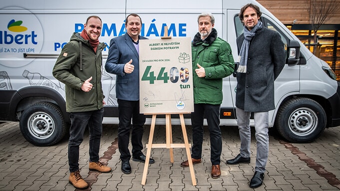 Největší dárce potravin zvyšuje závazek. Albert letos daruje 4400 tun