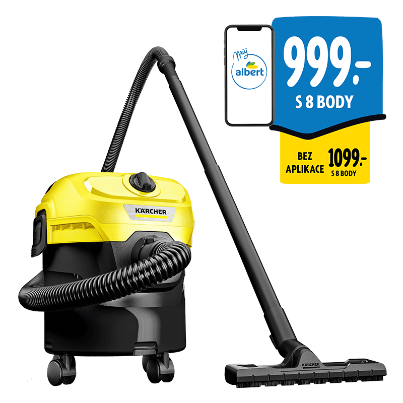 Kärcher mokro-suchý vysavač WD 1 Classic