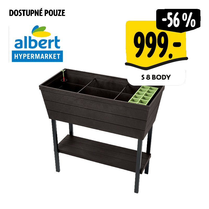 Truhlík Urban Bloomer hnědý